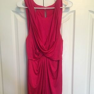 Bcbg magenta dress, size large.